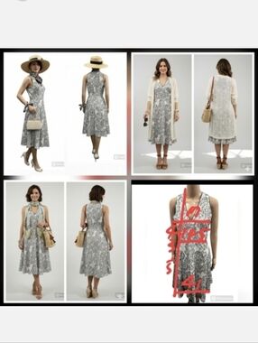 Marella Max Mara Embroidered Dress Size 4